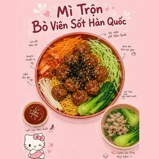 Hình ảnh Mì trộn bò viên sốt HQ