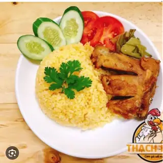 Hình ảnh Cơm gà xối mỡ  ức