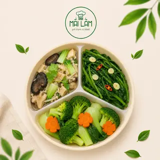 Hình ảnh Cơm Cải Thìa Sốt Nấm