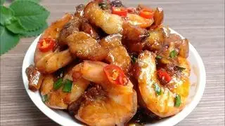 Hình ảnh Cơm thịt ram tép