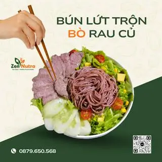 Hình ảnh Bún lứt - bò sốt teriyaki