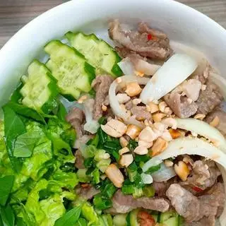 Hình ảnh bún nem chiên