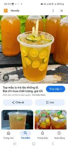 Hình ảnh trà tắc ly không lồ