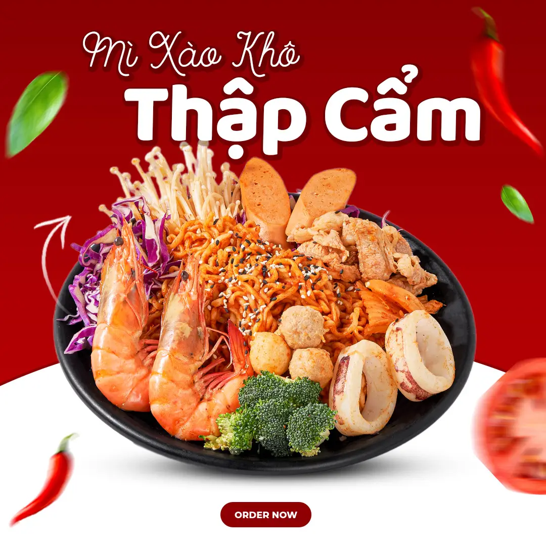 Hình ảnh Mì Xào Khô Kim Chi Thập Cẩm