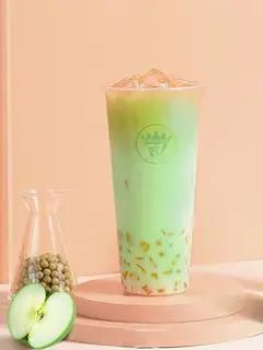 Hình ảnh Trà sữa táo xanh
