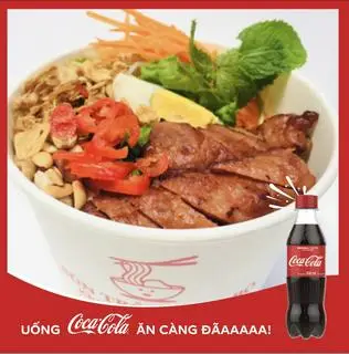Hình ảnh Bún Trộn Nem Nướng Lụi + Coca