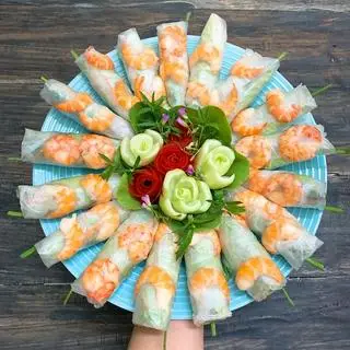 Hình ảnh gỏi cuốn siêu tôm ( 5 cuốn )