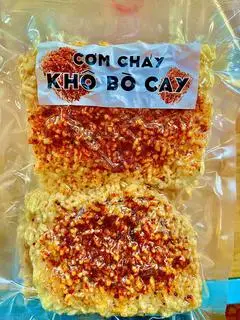 Hình ảnh Cơm cháy khô bò cay