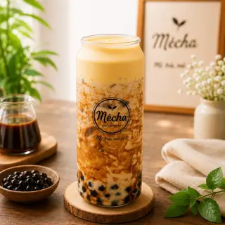 Hình ảnh Trà Sữa Trân Châu Đường Nâu Kem Trứng