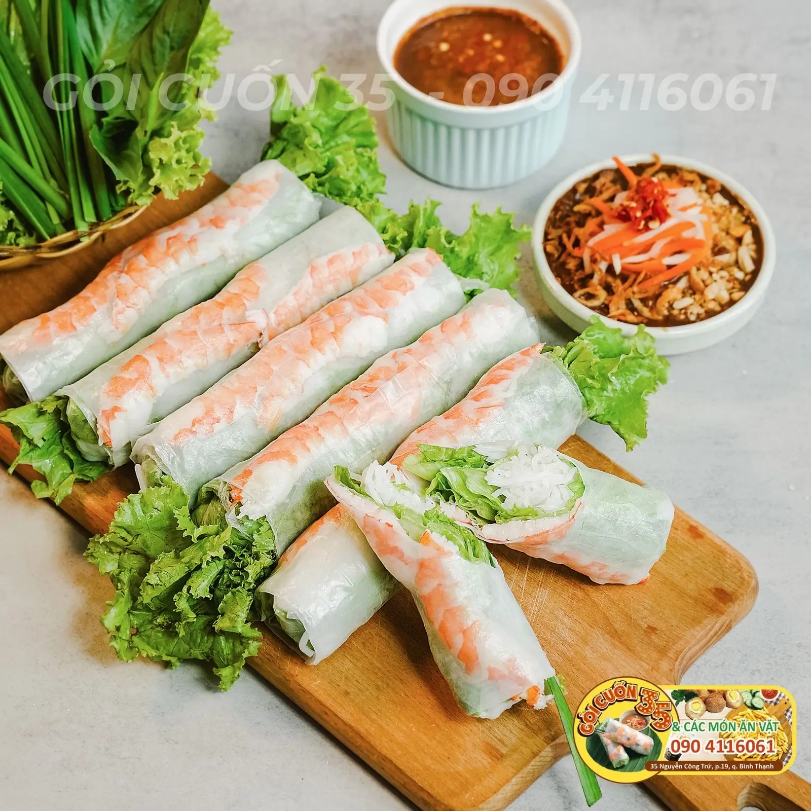 Hình ảnh Gỏi cuốn siêu tôm siêu tươi
