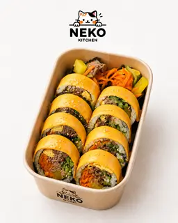 Hình ảnh Kimbap Bò Xúc Xích Phô Mai - 1 Cuộn