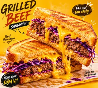 Hình ảnh Sandwich nhân bò