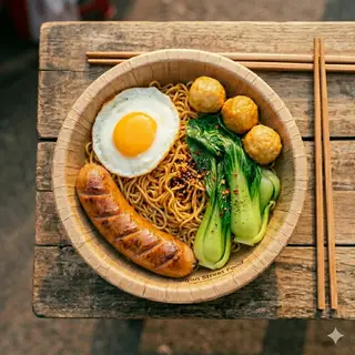 Hình ảnh Mì trộn Indomie truyền thống nhà Thảo