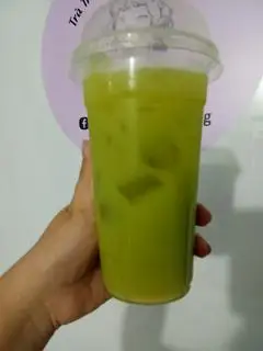 Hình ảnh trà táo xanh hạt chia