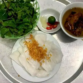 Hình ảnh Bánh cuốn chay chả nướng
