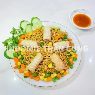 Hình ảnh Mì trộn mực xoắn
