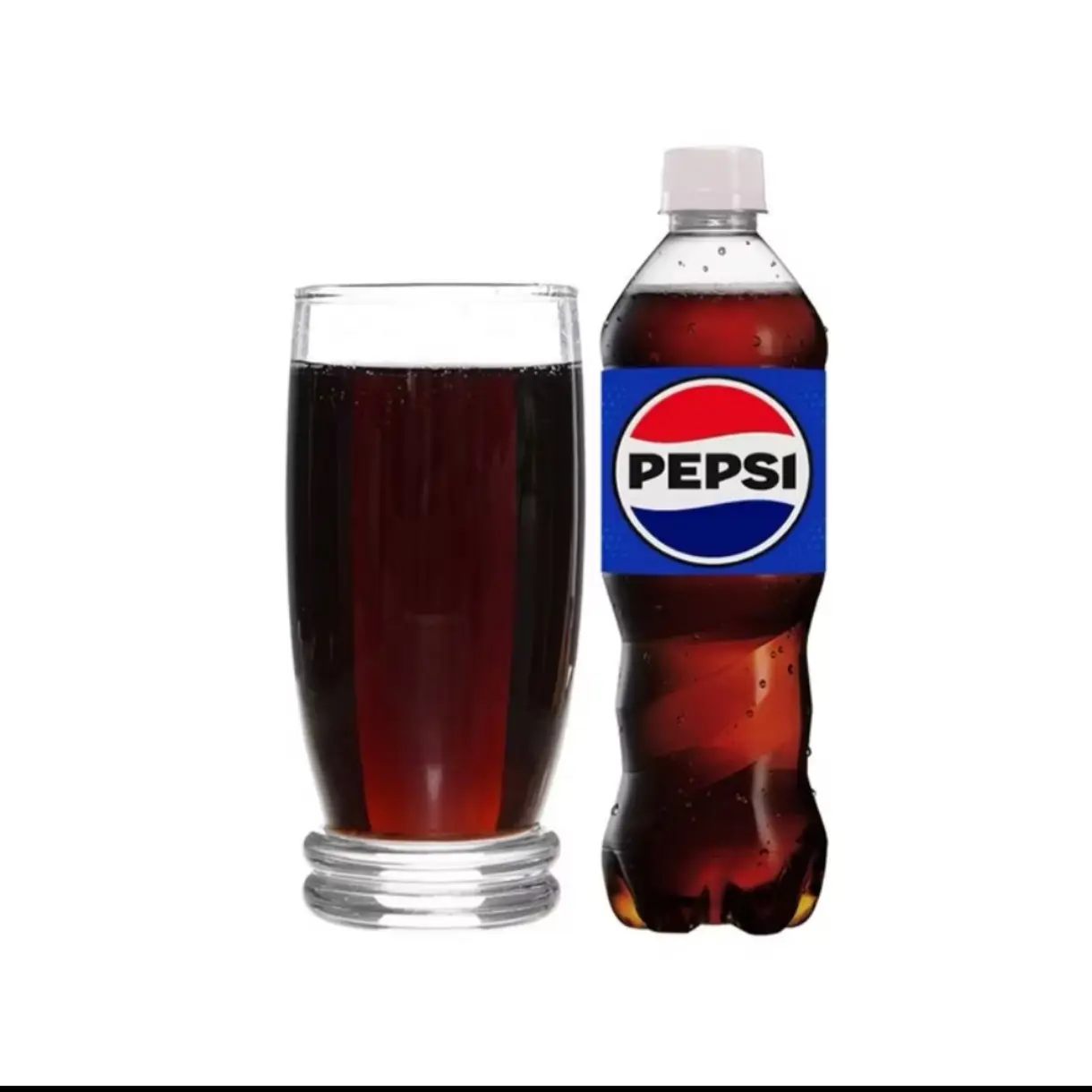 Hình ảnh 1 chai Pepsi + 1 ly đá