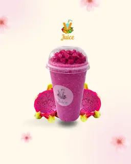 Hình ảnh Sinh tố thanh long đỏ