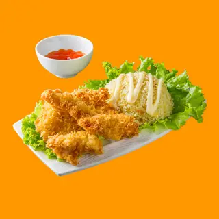 Hình ảnh Cơm Gà Rút Xương Chiên Xù