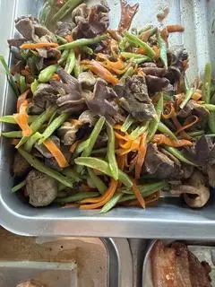 Hình ảnh lòng gà xào đậu que