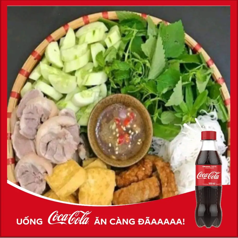 Hình ảnh Combo bún đậu thịt và chả + Coca