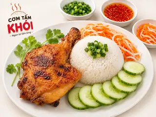 Hình ảnh Cơm Tấm Đùi Gà Nướng Mật Ong