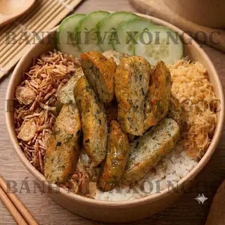 Hình ảnh Xôi chả cá nóng