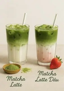 Hình ảnh Matcha Latte Dâu
