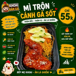 Hình ảnh Mì trộn cánh gà sốt