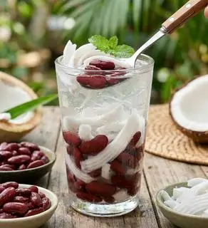 Hình ảnh Dừa Đậu đỏ