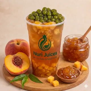 Hình ảnh Trà Đào Dầm Mix Trân Châu OLong  (Ly 700ml)