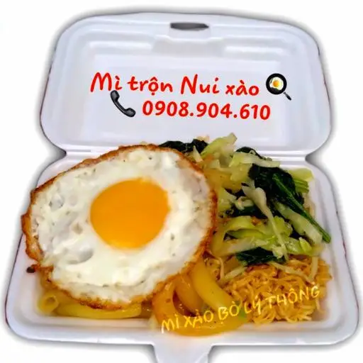 Hình ảnh Nui xào trứng ốp la