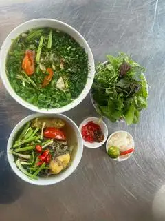 Hình ảnh Bún đầu cá lóc - đầu cá nhỏ