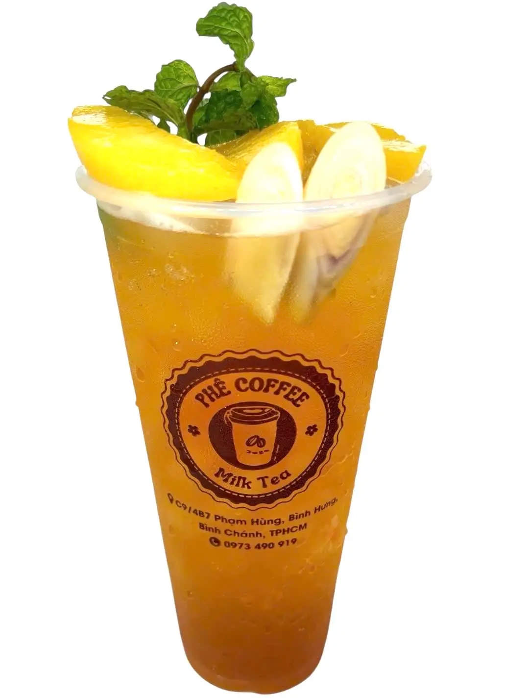 Hình ảnh Trà Đào Cam Sả lý 700ml