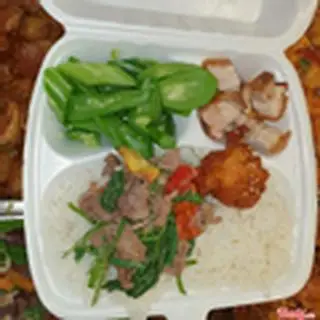 Hình ảnh Cơm - Thịt Quay - Gà Sốt - Thịt Xào