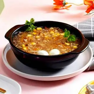 Hình ảnh Súp ngô gà nấm - Không topping