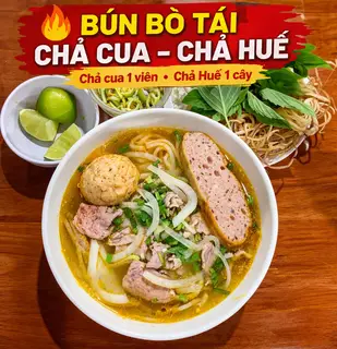 Hình ảnh Bún bò tái chả 