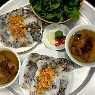 Hình ảnh Bánh cuốn nhân chả nướng