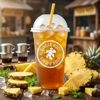Hình ảnh Nước ép dứa - gừng mix