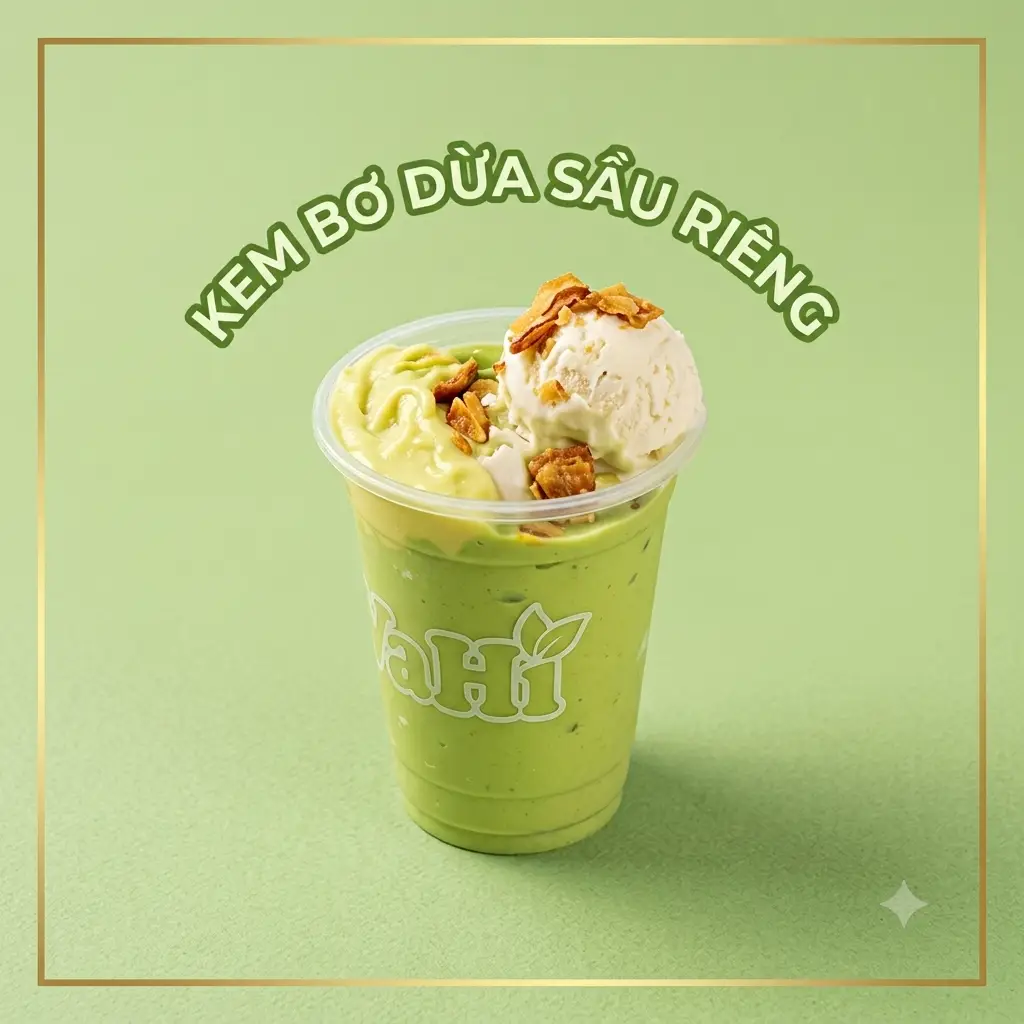 Hình ảnh Kem bơ dừa sầu riêng