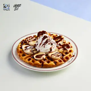 Hình ảnh Waffle Chuối Socola