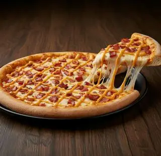 Hình ảnh ⭐ Pizza Xốt Phô Mai Thịt Bacon