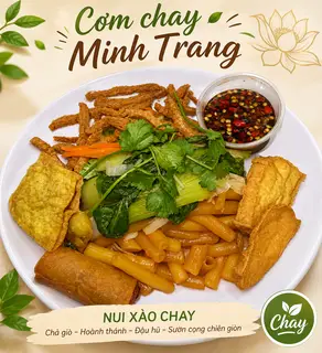 Hình ảnh Nui xào thập cẩm chay