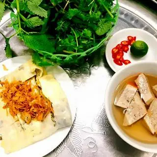 Hình ảnh Bánh cuốn trứng chả quế