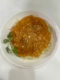 Hình ảnh mỳ ý sốt kem cua 