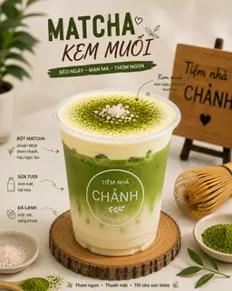 Hình ảnh Matcha Kem Muối*500ml