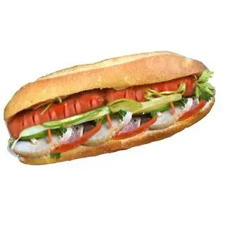 Hình ảnh Bánh mì kẹp xúc xích 