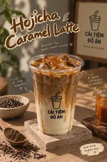 Hình ảnh Hojicha Caramel Latte