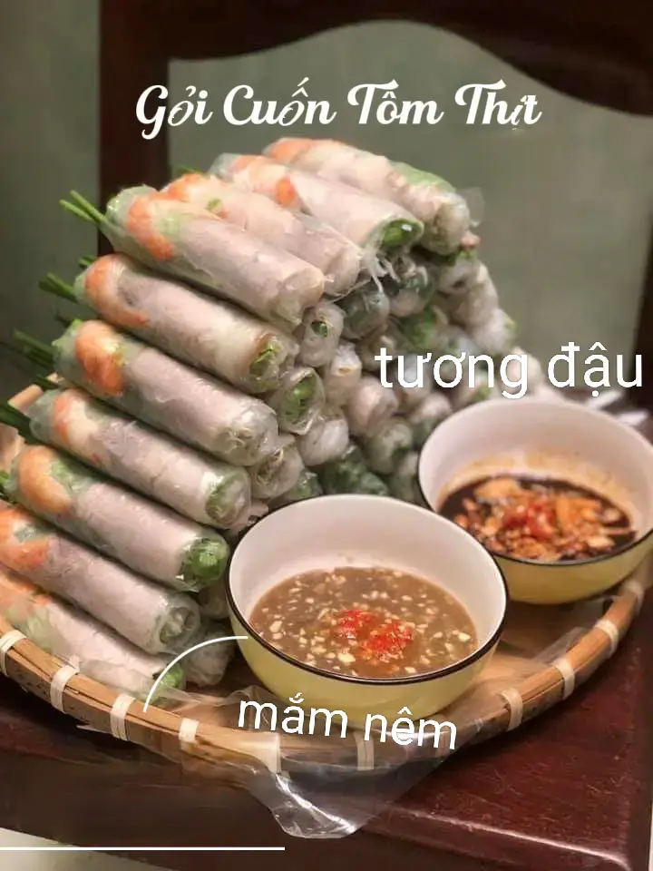 Hình ảnh  20 GỎi CUỐN TÔM THỊT +tặng 2 ly nước ngọt nhỏ