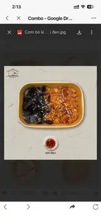 Hình ảnh Cơm bò kim chi đen